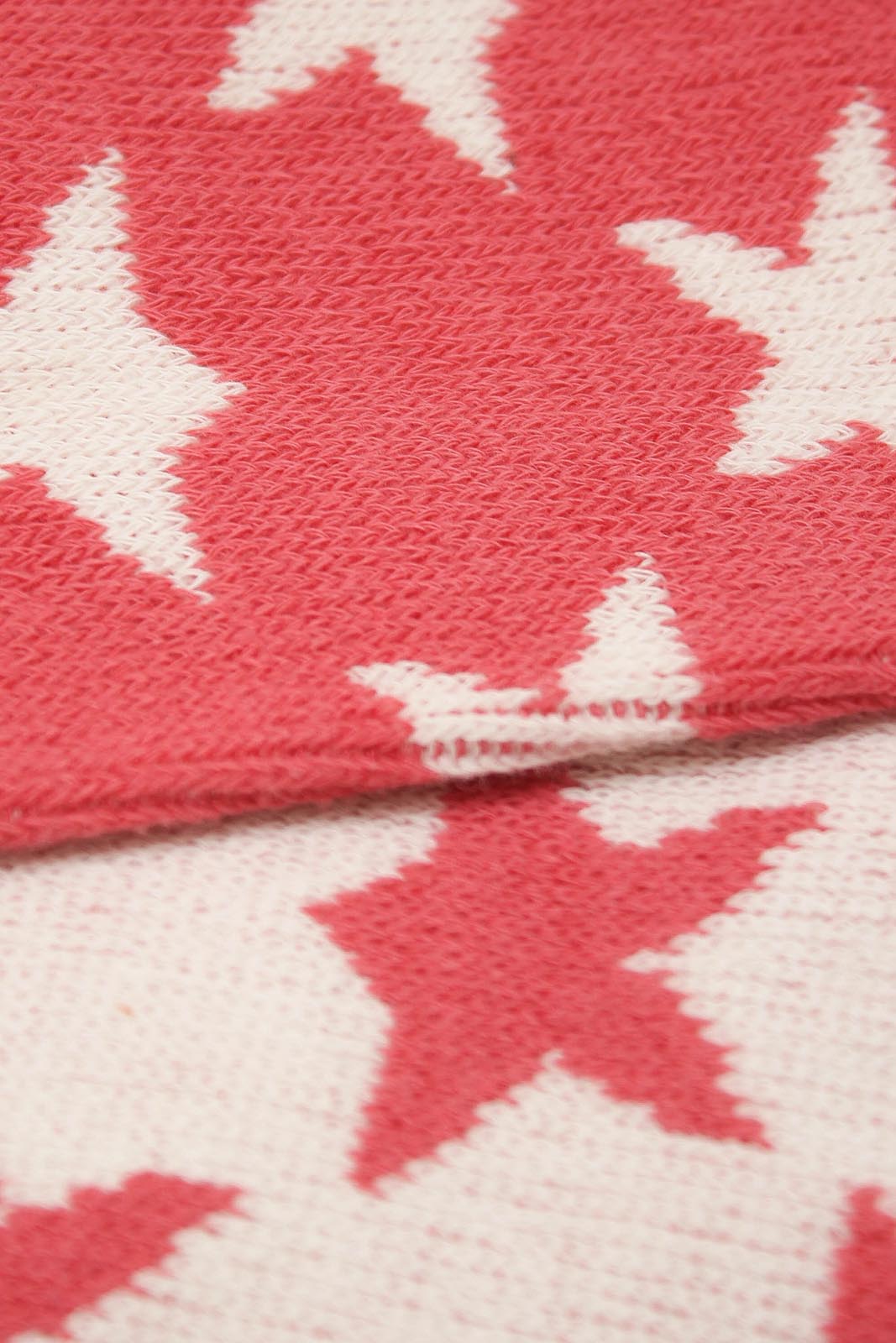 Pink contrast stars socks
