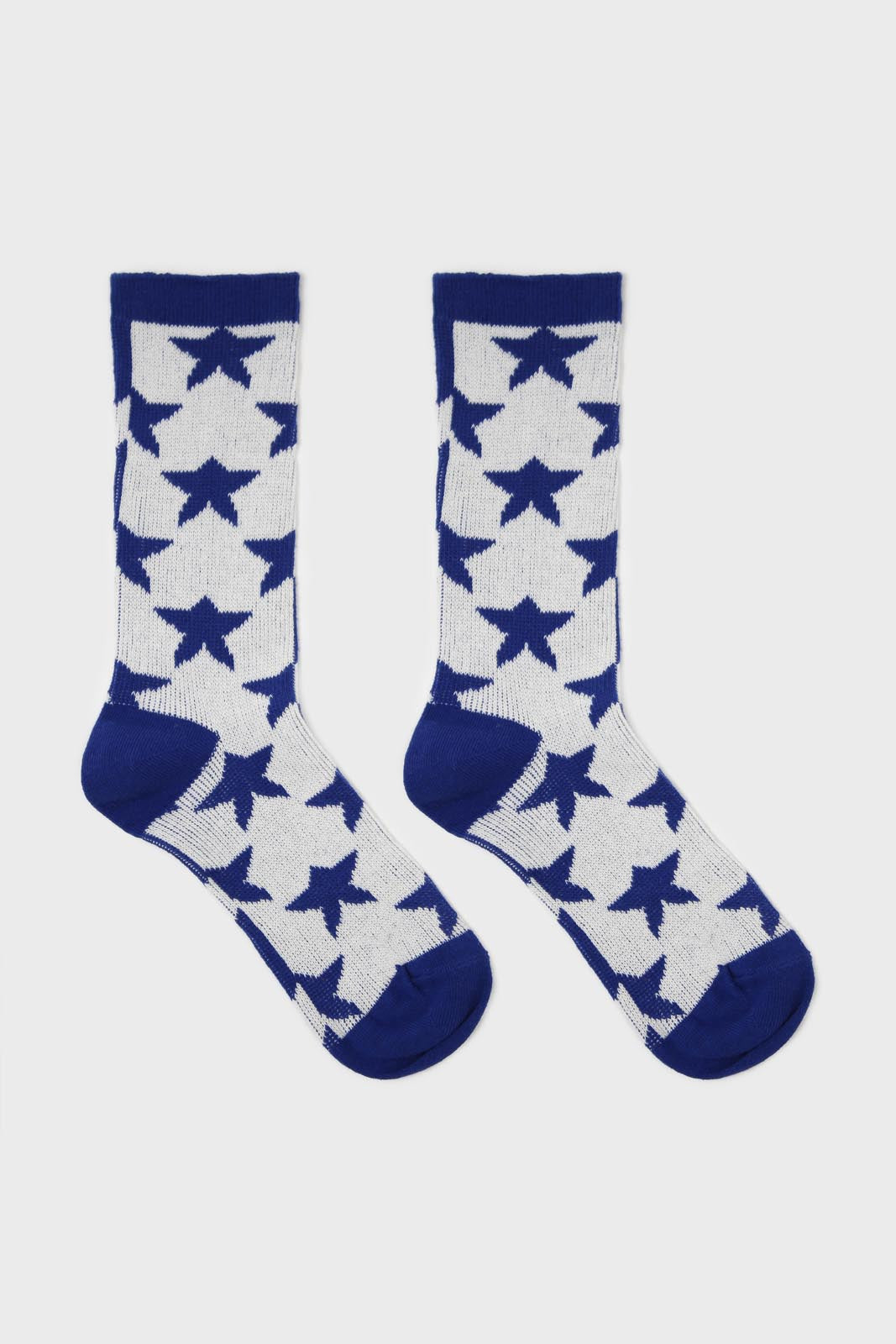 Cobalt contrast stars socks