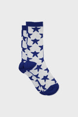 Cobalt contrast stars socks