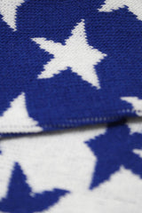Cobalt contrast stars socks