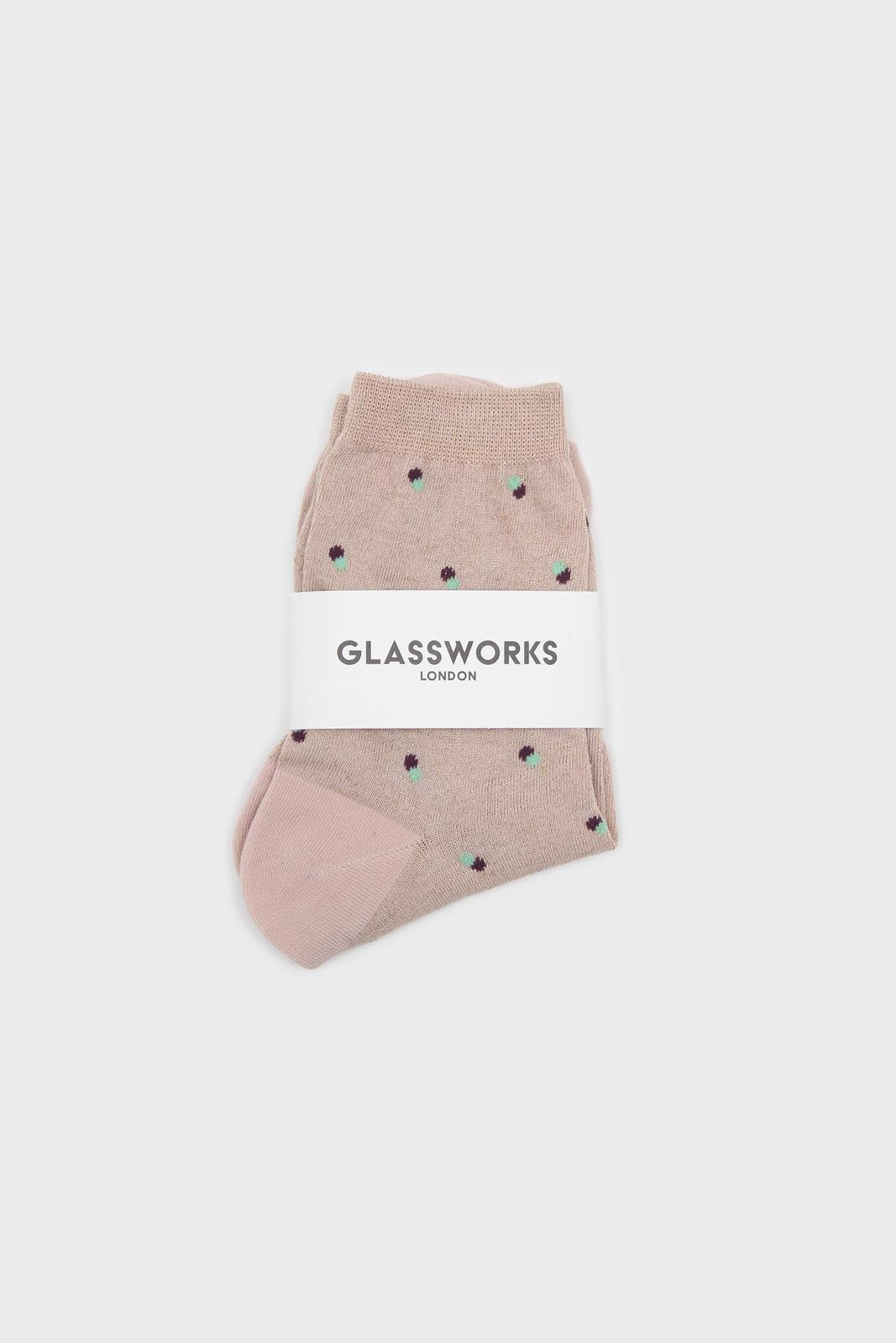 Pink double dot socks