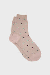 Pink double dot socks