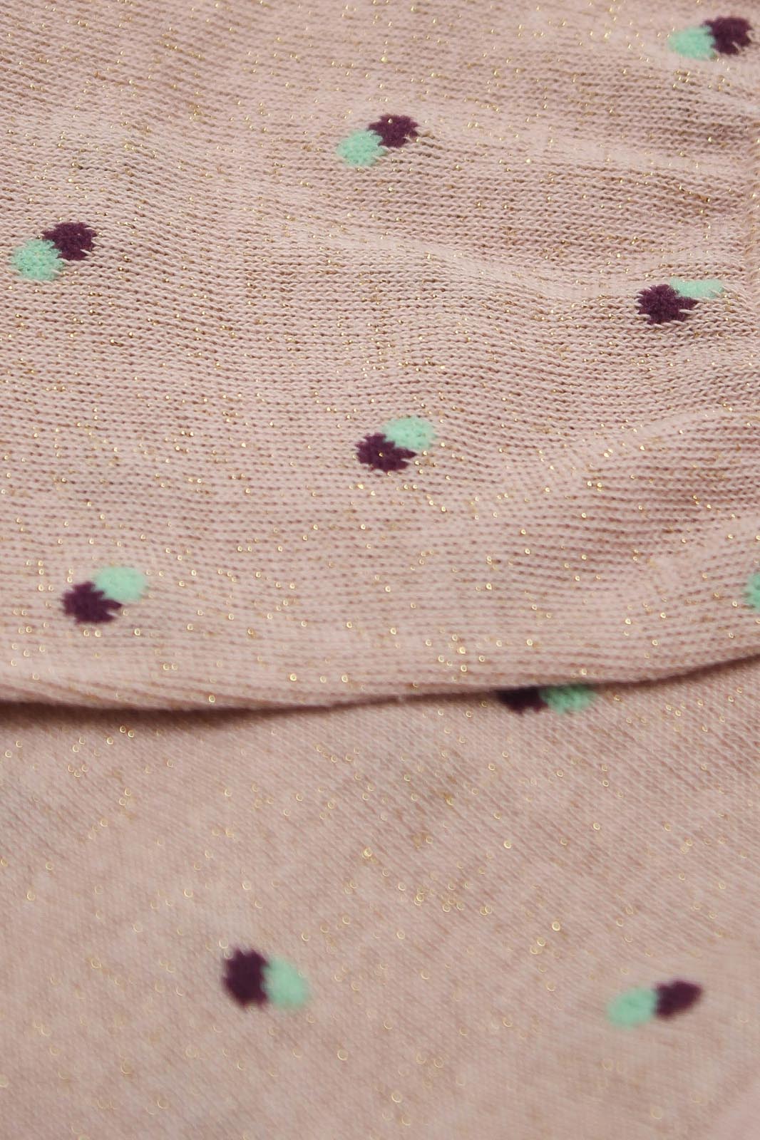 Pink double dot socks