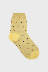Yellow double dot socks