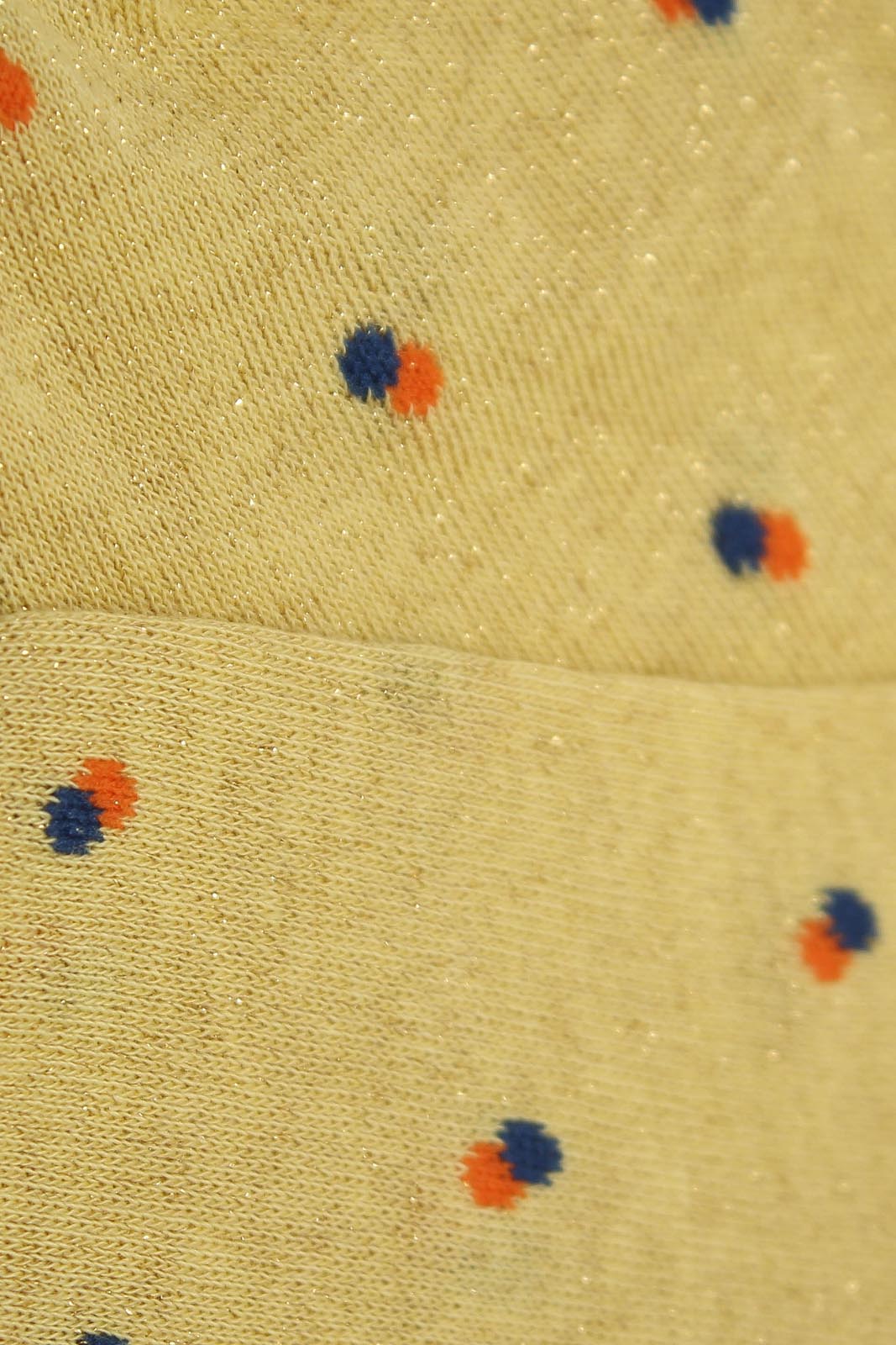 Yellow double dot socks