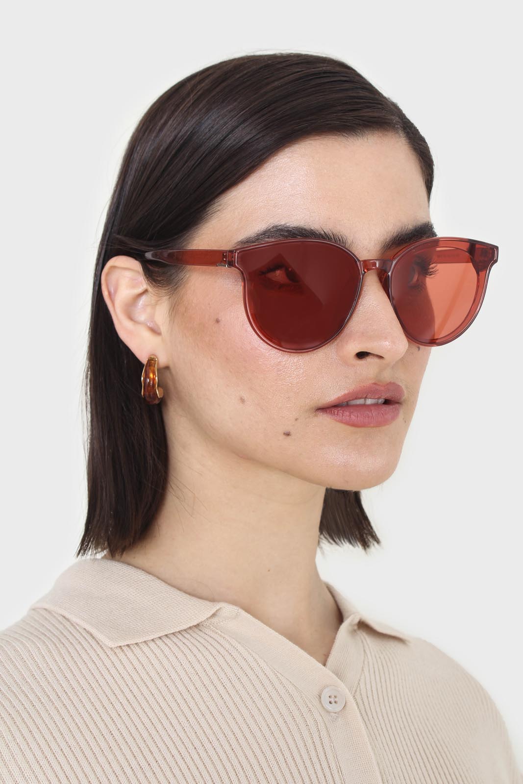 Red colourblock sunglasses