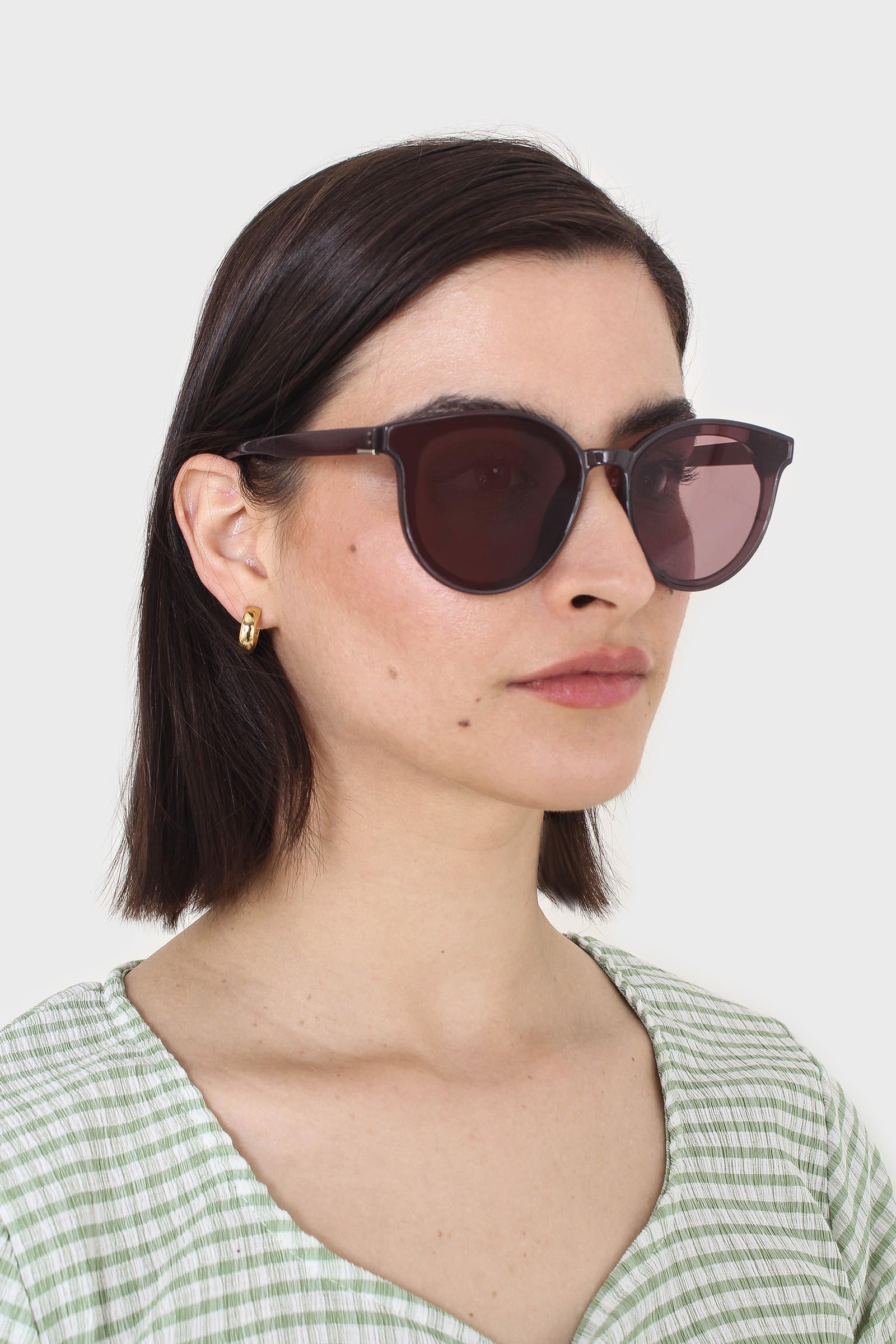 Purple colourblock sunglasses