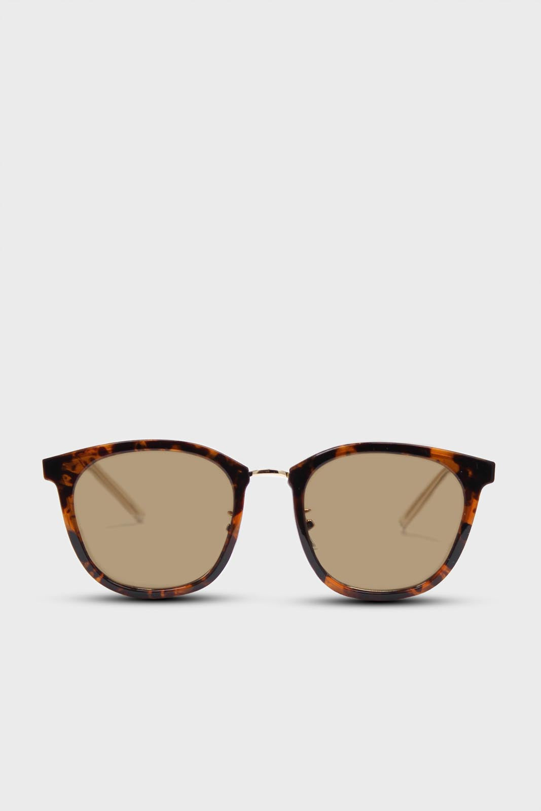 Tortoise shell and gold arm classic sunglasses