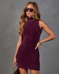 Ames Knit Mock Neck Mini Dress