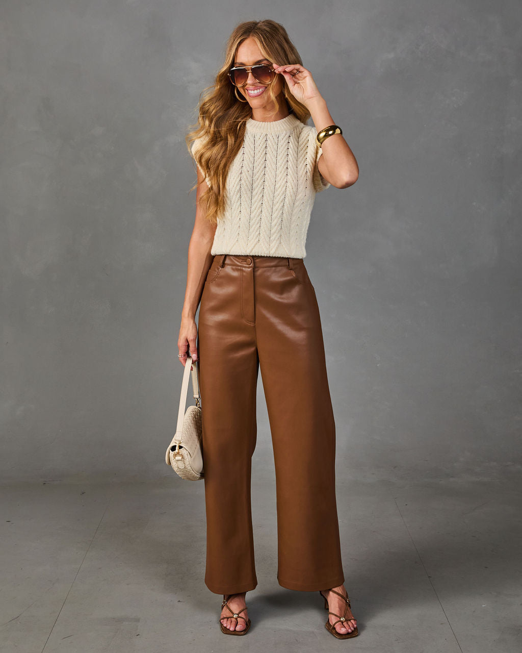 Fall Chapter Ultra High Rise Vegan Leather Pants