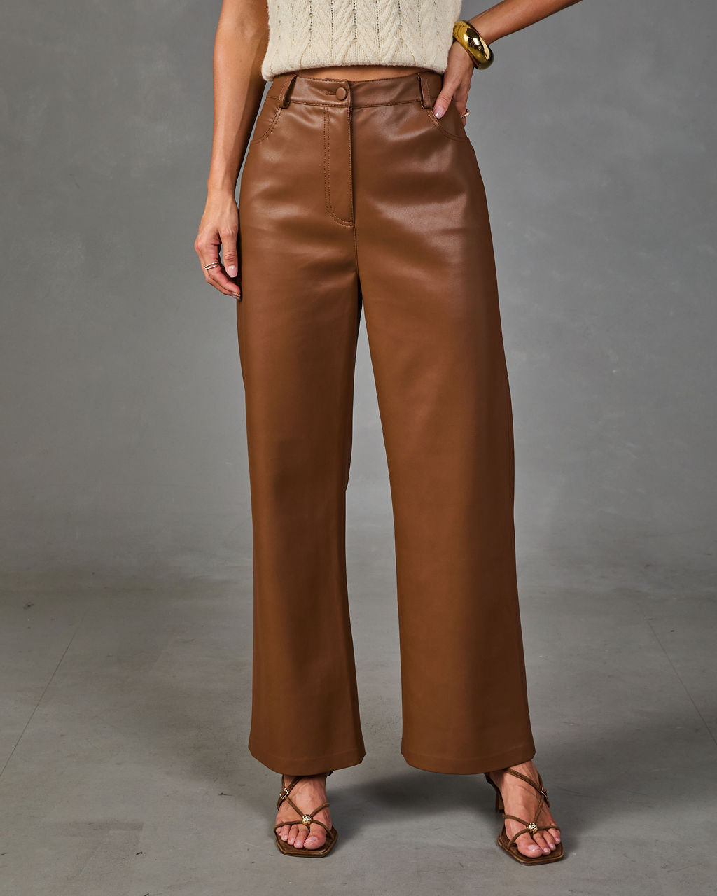 Fall Chapter Ultra High Rise Vegan Leather Pants