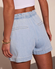 Everson Denim Drawstring Shorts