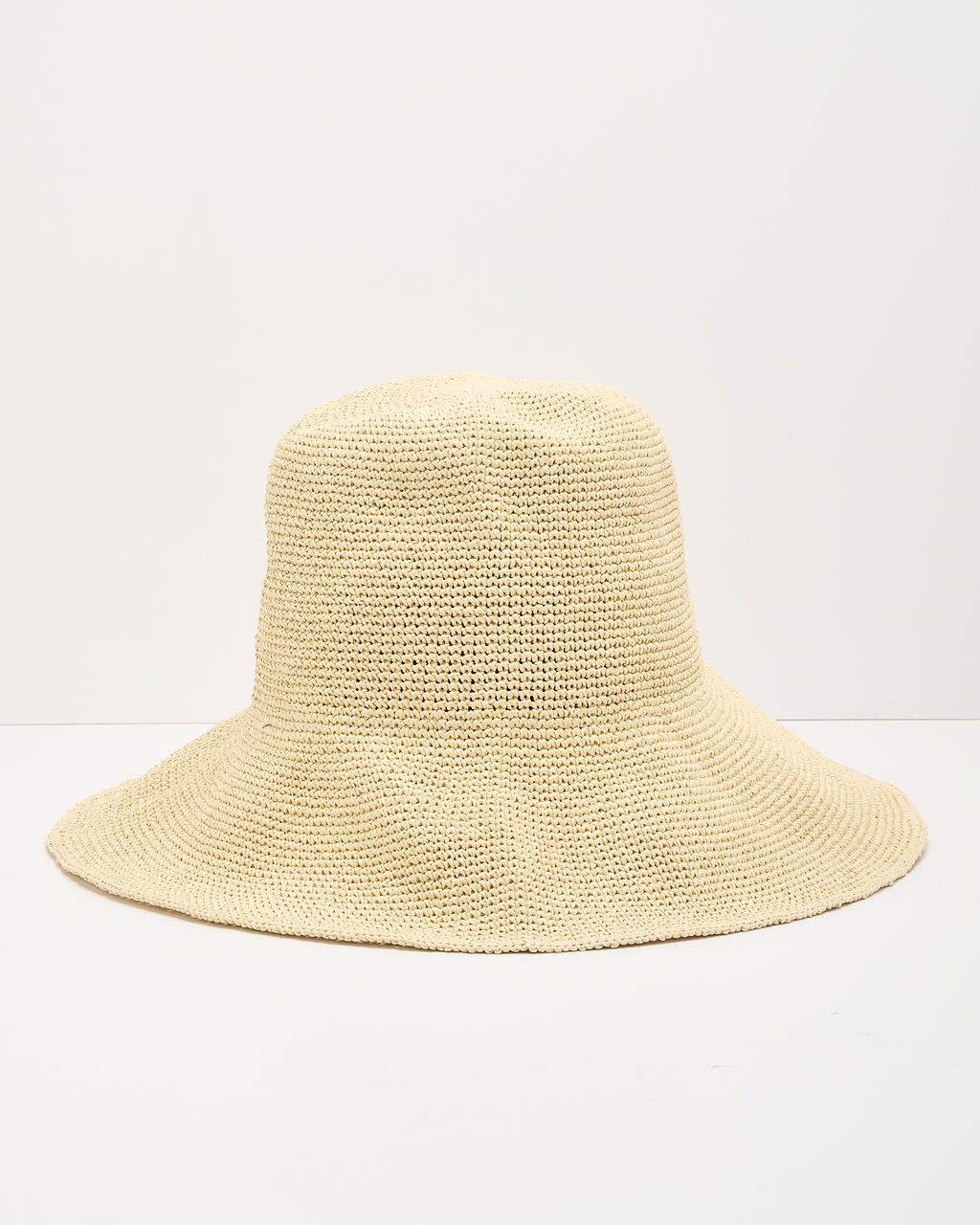 Palm Haze Woven Straw Bucket Hat