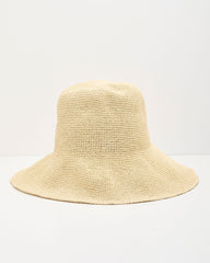 Palm Haze Woven Straw Bucket Hat