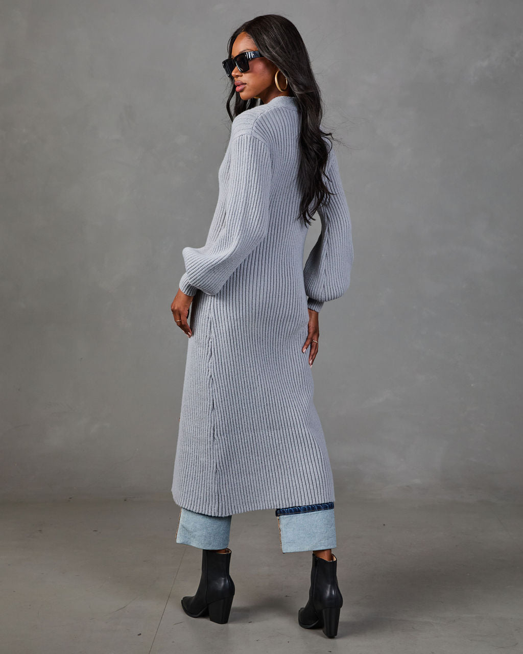 Early Sunset Knit Longline Cardigan