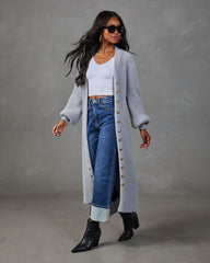 Early Sunset Knit Longline Cardigan