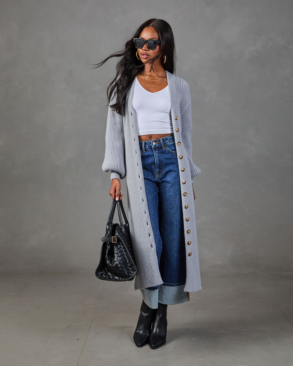 Early Sunset Knit Longline Cardigan