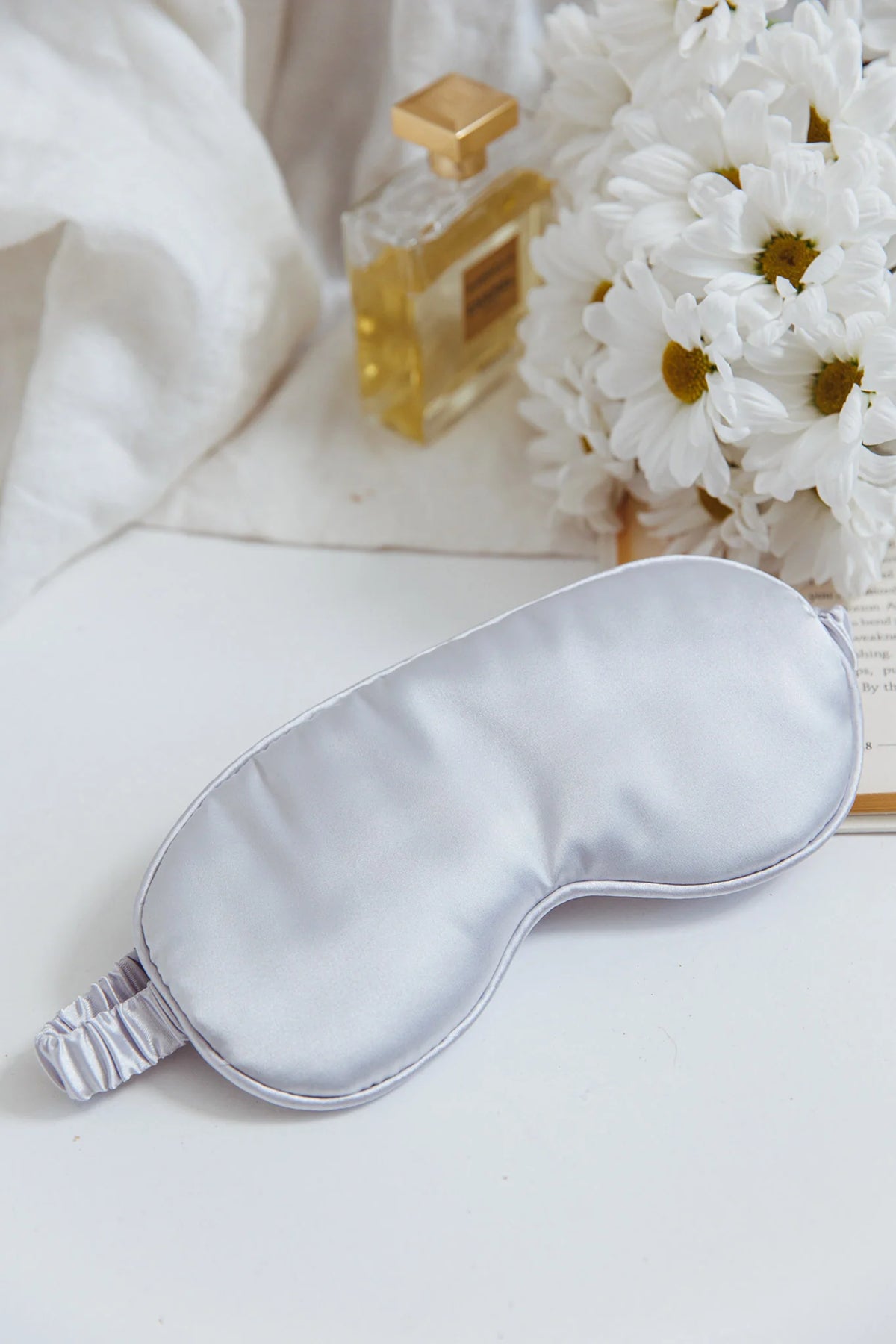 Sweet Dreams Satin Eye Mask Silver