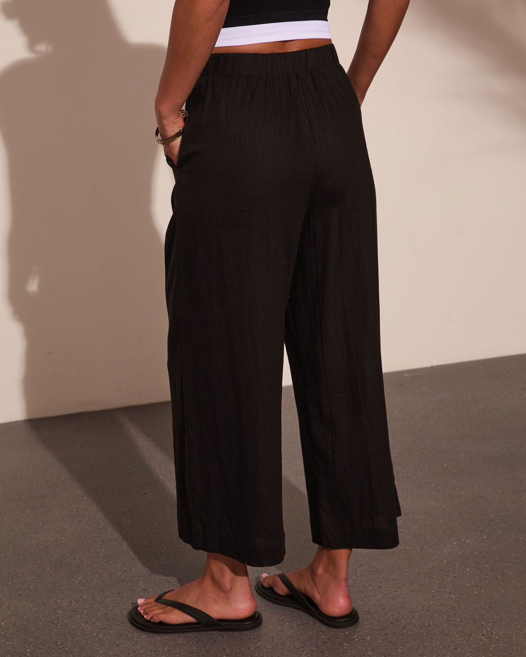 Kinny Linen Blend Relaxed Pants