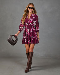 Serenity Bloom Floral Mini Dress