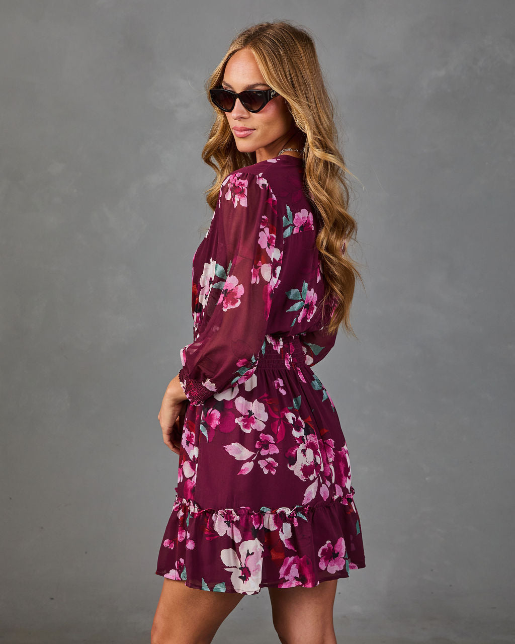 Serenity Bloom Floral Mini Dress