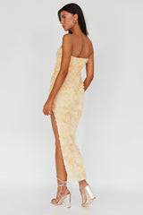 In Paris Embellished Midi Dress Orange