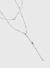 Whatever You Need Y Necklace Silver