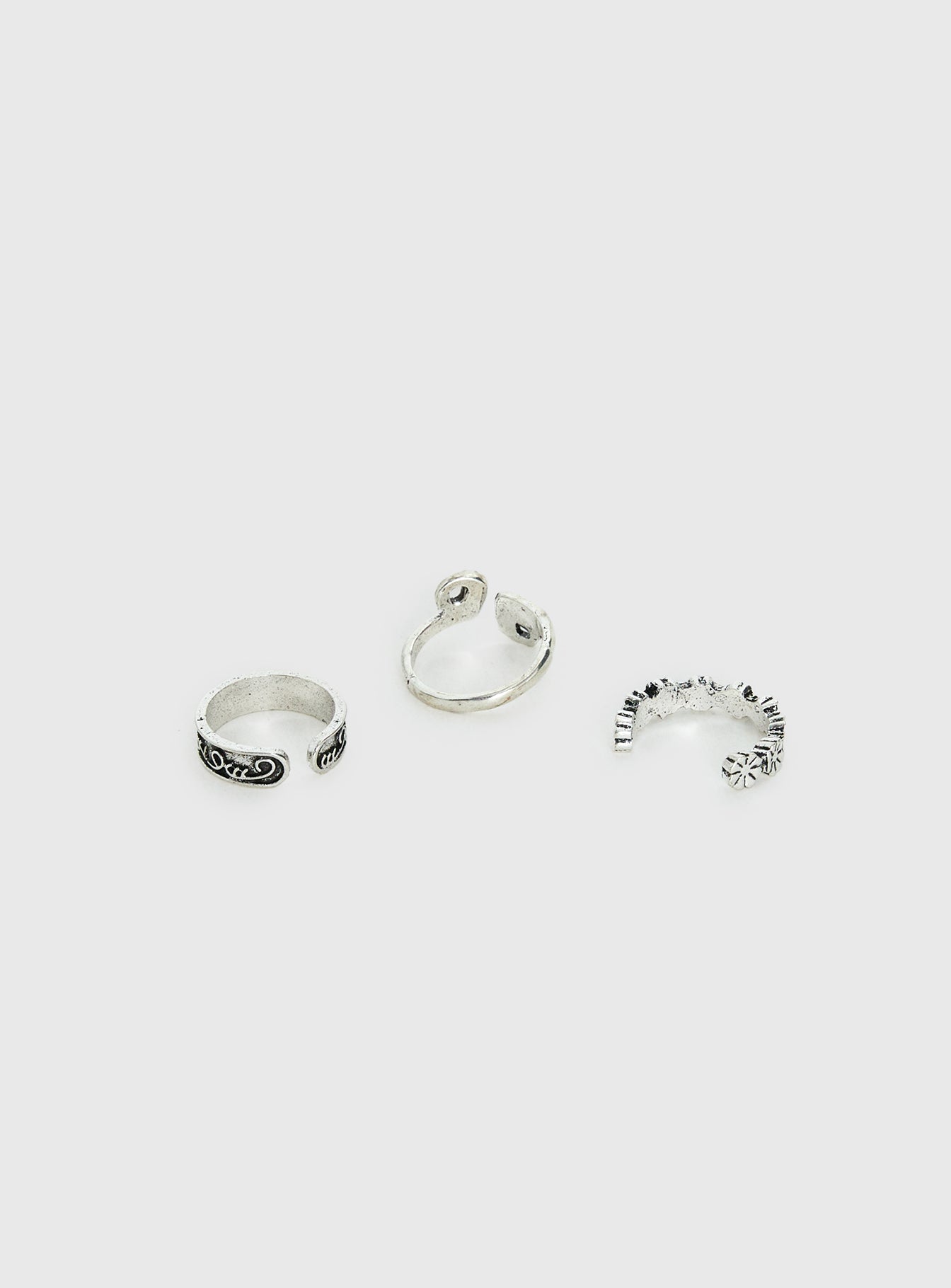 Ellissa Toe Ring Pack Silver