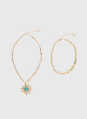 Split The Difference Necklace Pack Gold