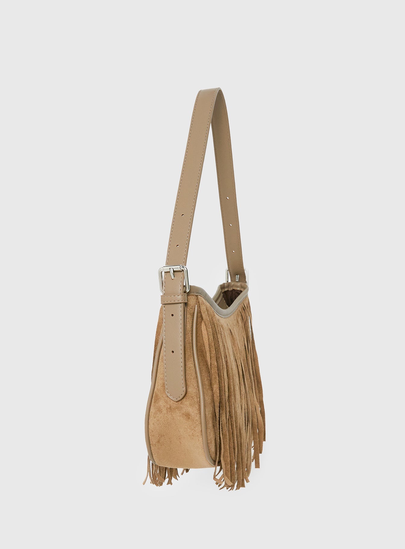 Estie Tassel Shoulder Bag Taupe