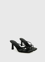 Evena Strappy Heels Black