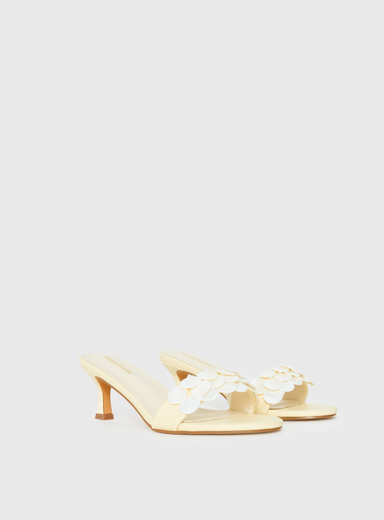 Early Pop Sequin Heels Yellow
