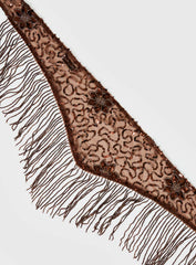 Stay Chill Tassel Detail Sheer Belt Brown
