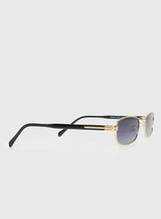 Soft Launch Rectangular Sunglasses Gold / Grey