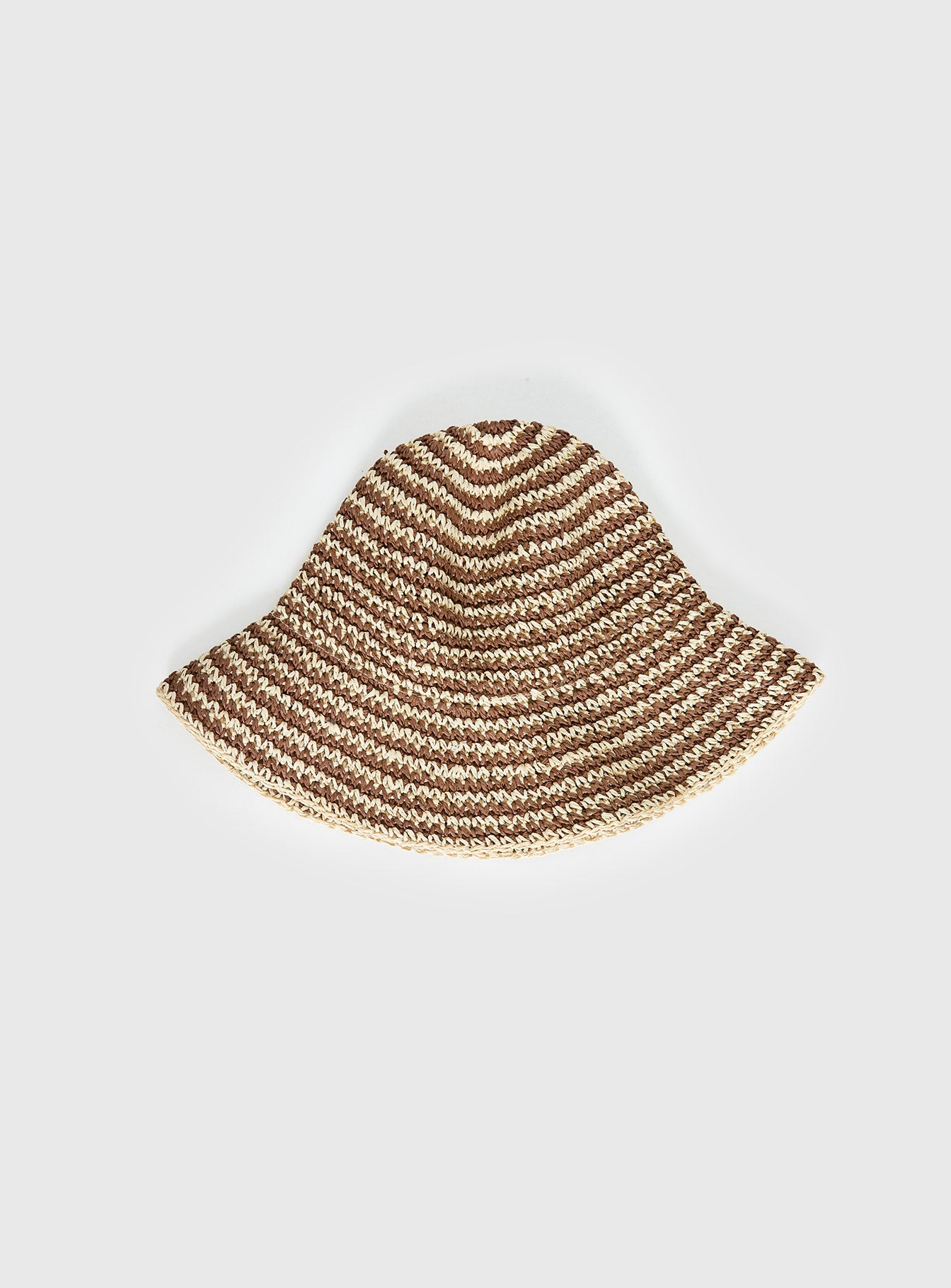 Celestea Woven Bucket Hat Tan / Brown