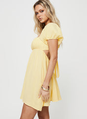 Let's Dance Mini Dress Yellow