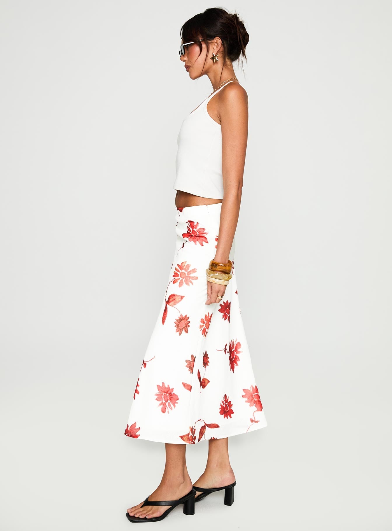 Sun Soaked Midi Skirt Multi