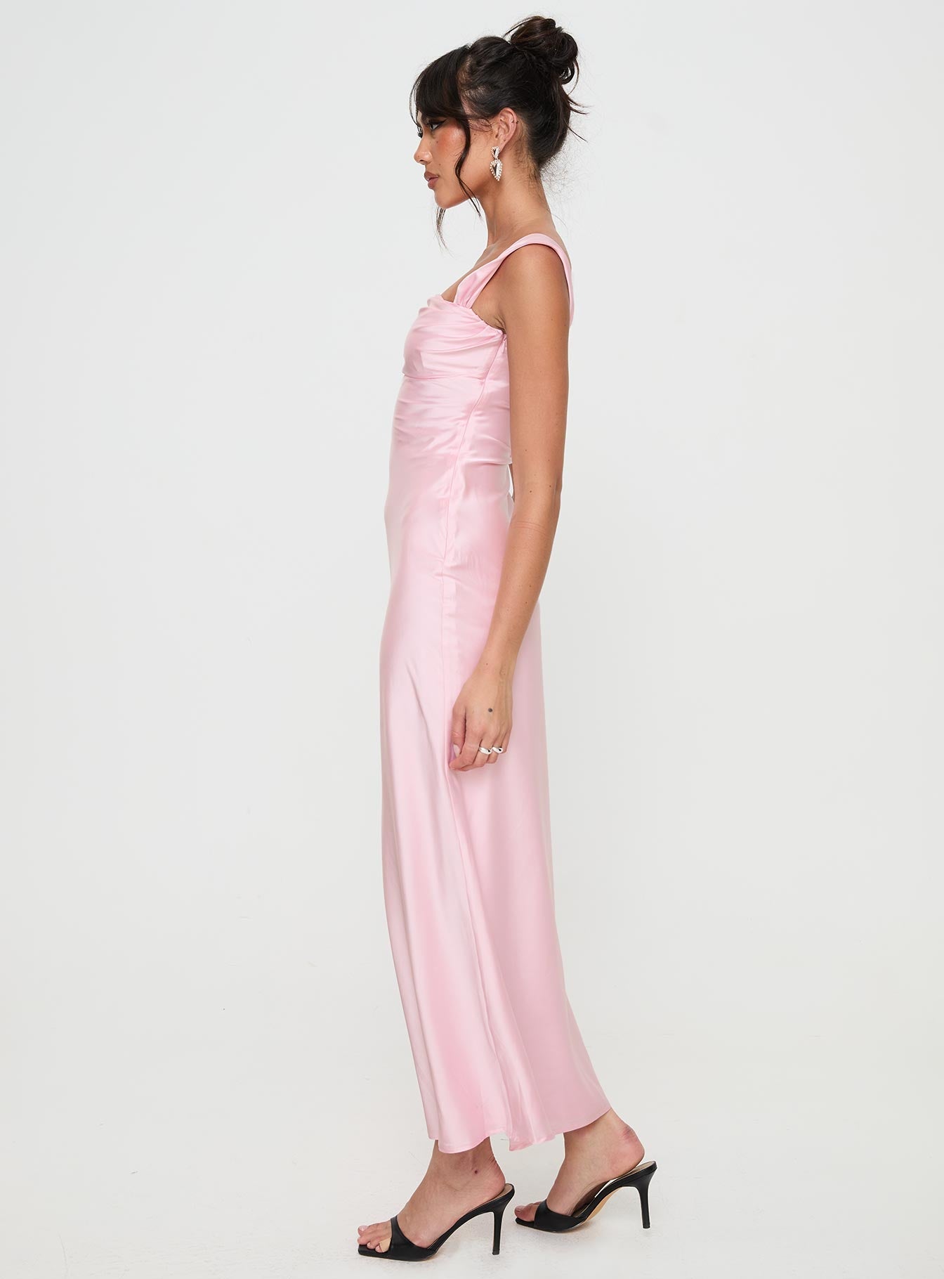 Azura Off The Shoulder Maxi Dress Pink