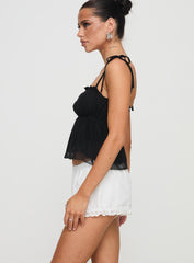 Rhubarb Lace Shorts White