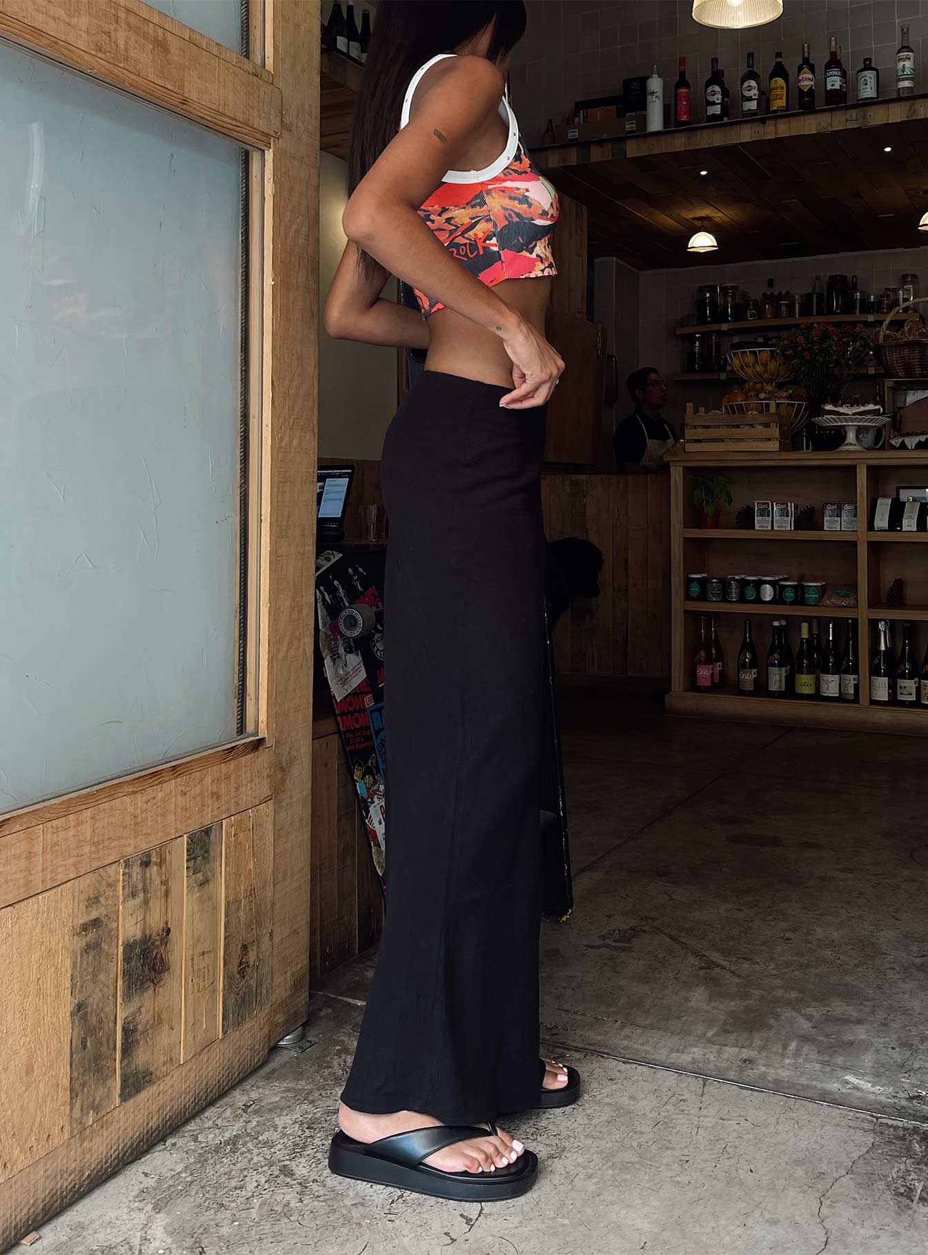 Jodie Maxi Skirt Black Petite