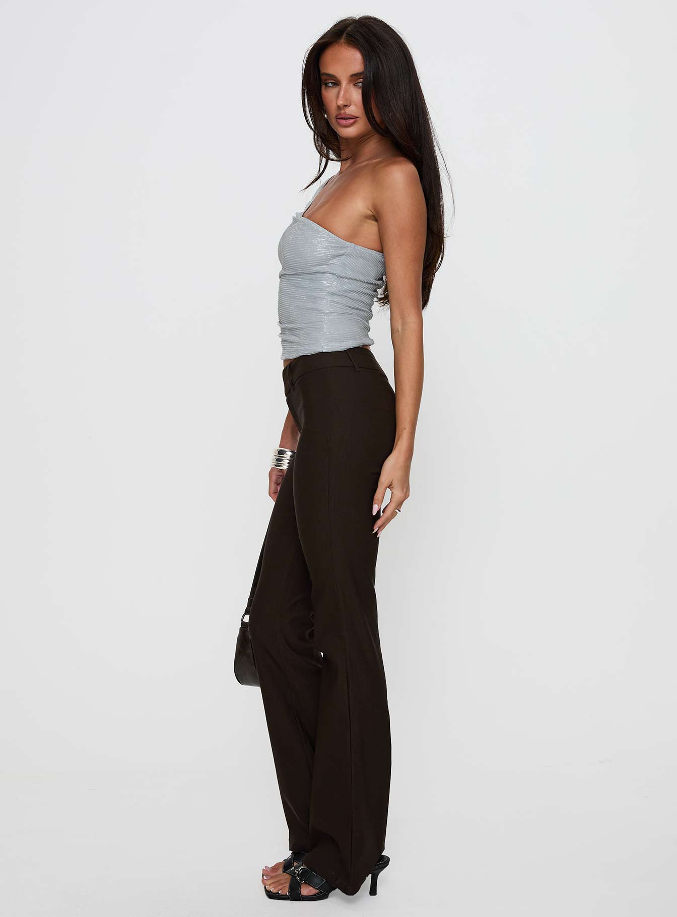 Kinkirk Flared Pants Chocolate