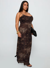 Knox Maxi Dress Leopard Curve