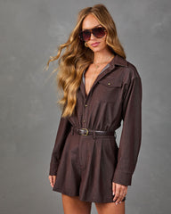 Effortless Form Belted Utility Romper