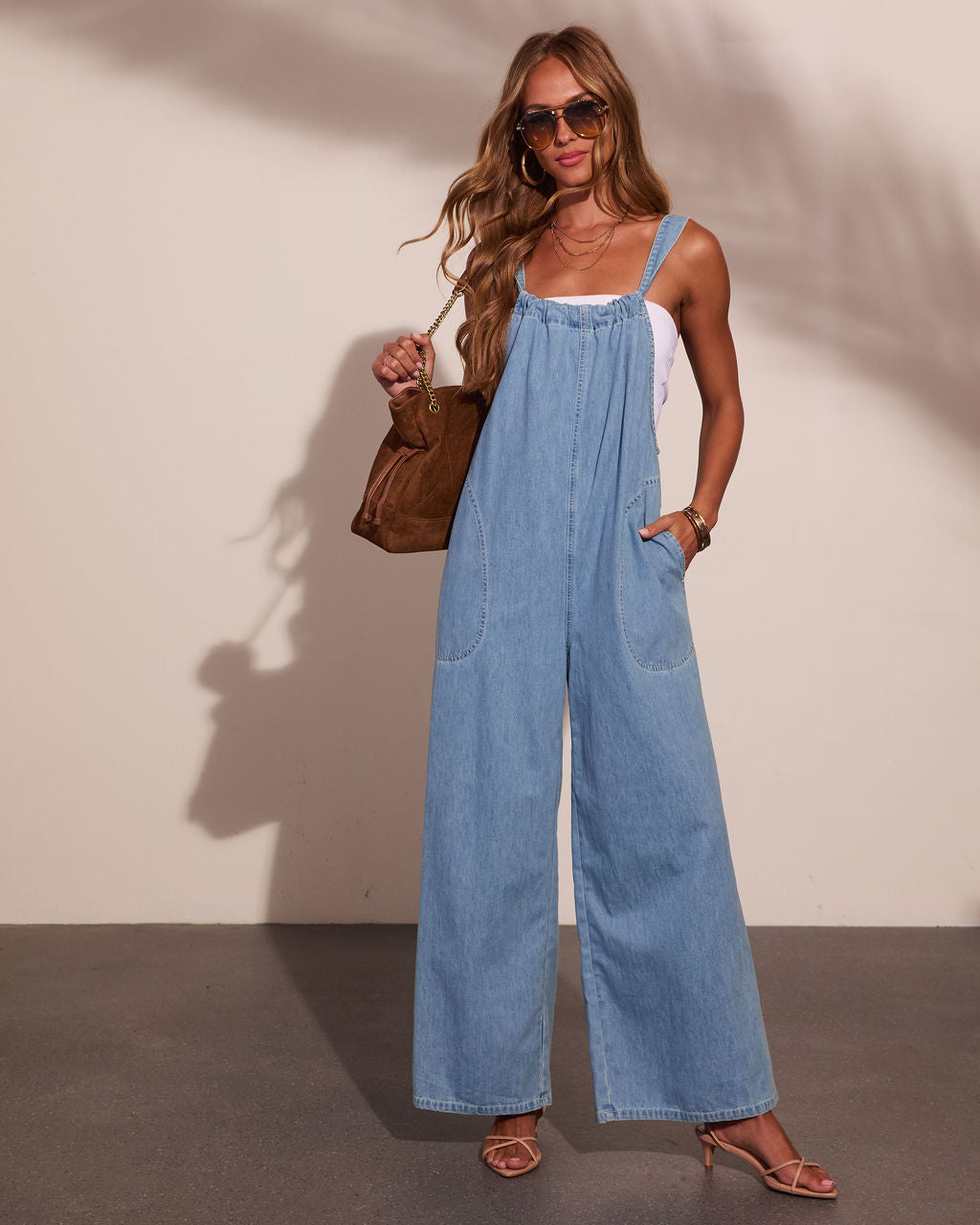 Isidore Relaxed Denim Overalls