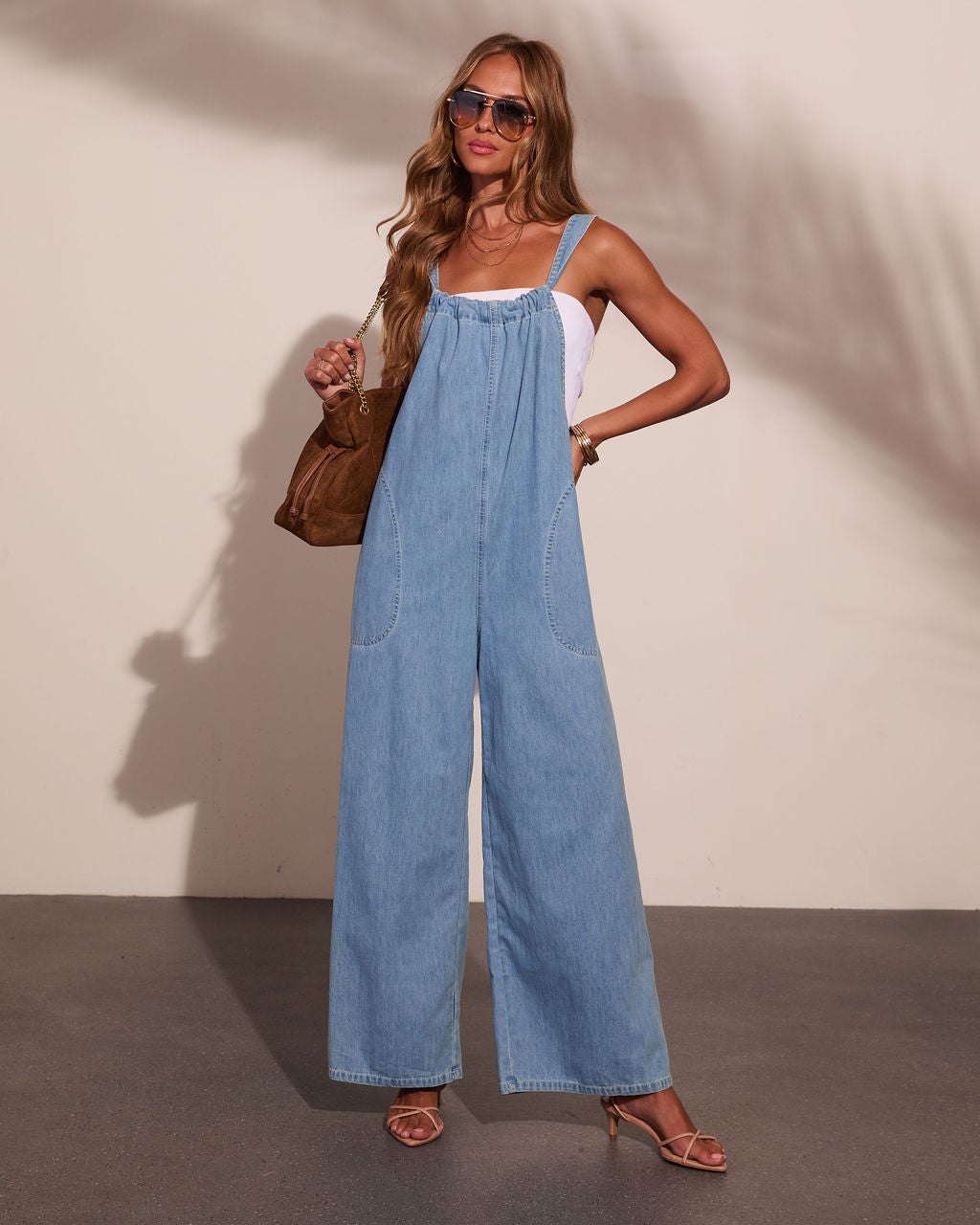 Isidore Relaxed Denim Overalls