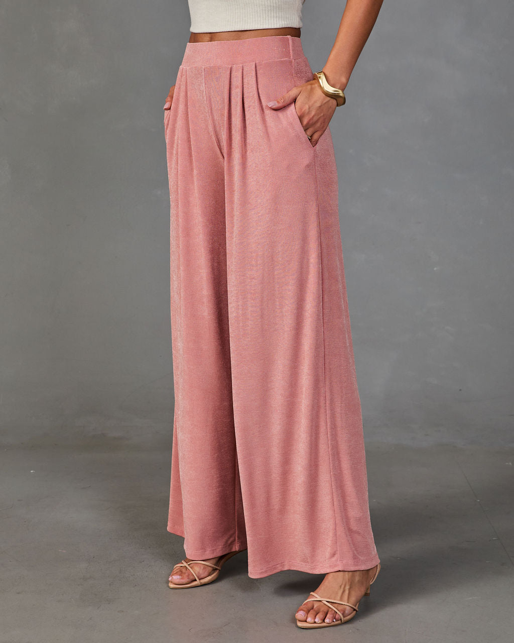 Zurrie Pleated High Rise Wide Leg Pants