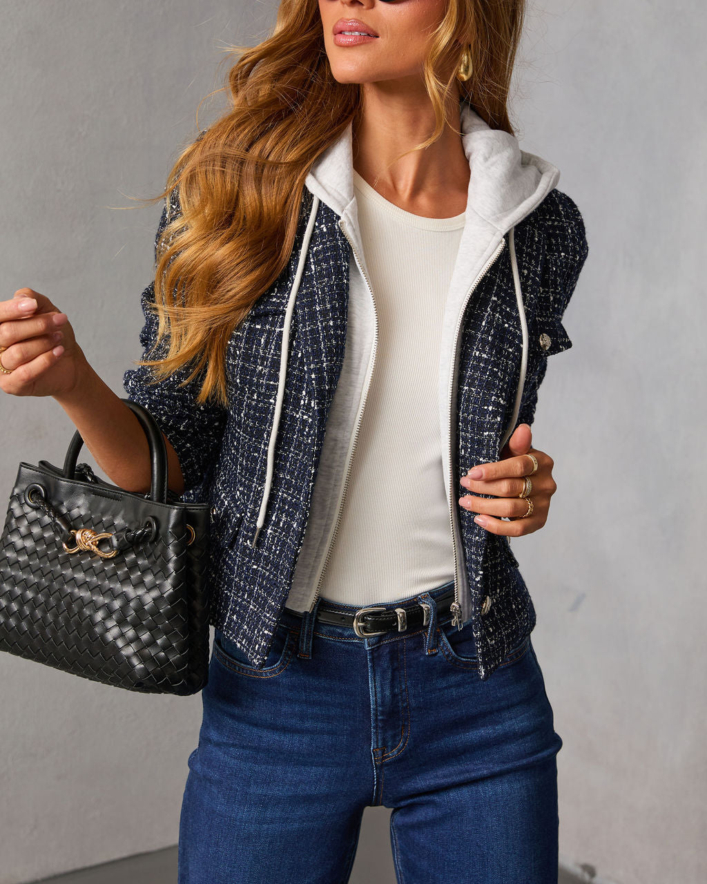 Varnelle Tweed Twofer Blazer