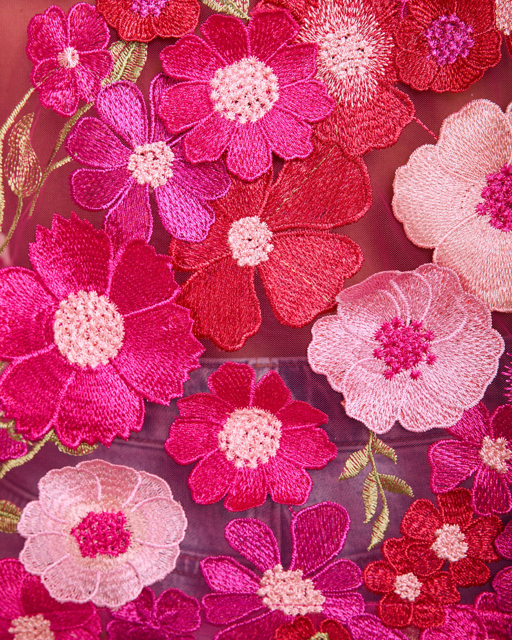 Spring Awakening 3D Floral Applique Mesh Top