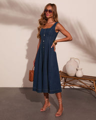 Sunday Romance Denim Midi Dress
