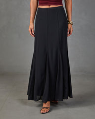 Story Begins Flounce Hem Maxi Skirt